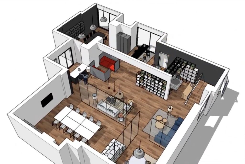 Modelo SketchUp (Vivienda completa)