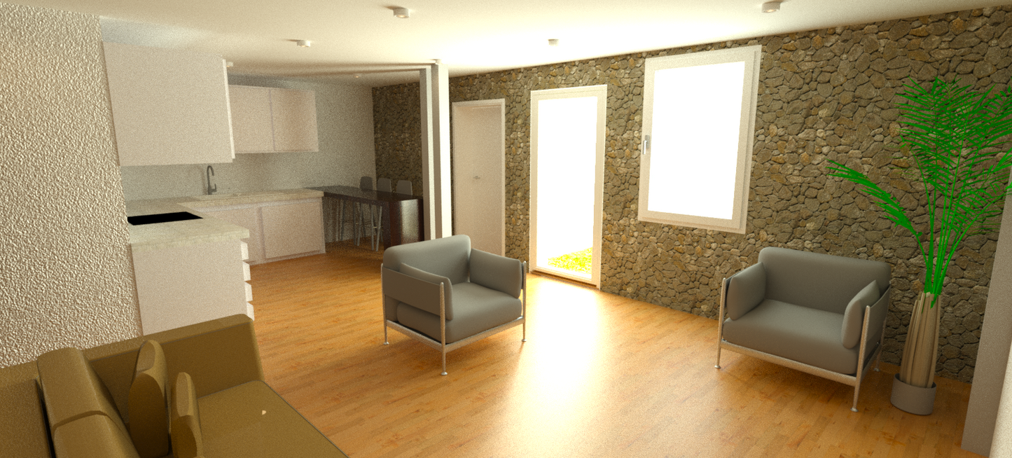 Render con modelo en 3D